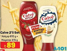 CALVE 2'Lİ SET KETÇAP 610 G + MAYONEZ 415 G CALVE 2'Lİ SET KETÇAP 610 G + MAYONEZ 415 G